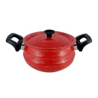 Panela Bojuda Alumínio Fundido Craqueada Alça Baquelite Verme