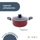 Panela Caçarola Antiaderente De Alumínio Com Tampa De Vidro 2