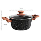 Panela Caçarola Avulsa 20cm Antiaderente Cerâmica Fogão Induç