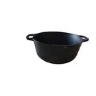 Panela Caçarola De Ferro 2 Alças Sem Tampa Comida Saudavel