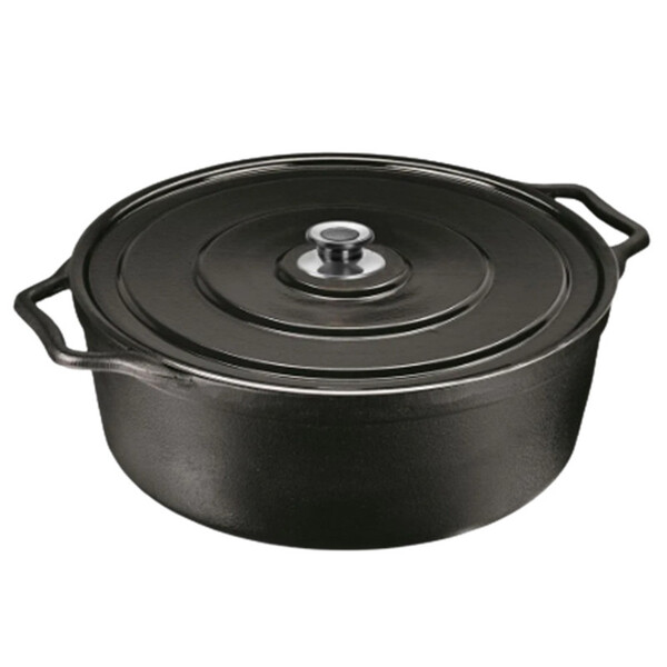 Panela Caçarola De Ferro Fundido De 8,5 Litros Redonda