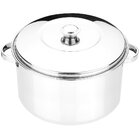 Panela Caçarola Em Aço Inox 10l Com Tampa E Alça Zanella