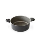 Panela Caçarola Funda Tampa De Vidro Antiaderente Alumínio -