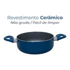 Panela Caçarola Revestimento Antiaderente Cerâmica 22cm Geneb