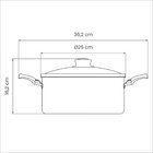 Panela Caçarola Tramontina Turim Antiaderente Chumbo 24 Cm 4,
