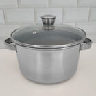 Panela Caldeirão Inox Tampa De Vidro 3,3 Litros - Zanella