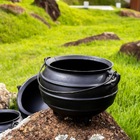 Panela Caldeirão Tripé Tradição Ferro Fundido Com Tampa 4 L