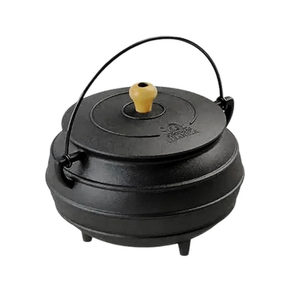 Panela Caldeirão Tripé Tradição Ferro Fundido Com Tampa 5 5l