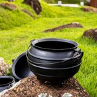 Panela Caldeirão Tripé Tradição Ferro Fundido Com Tampa 5 5l