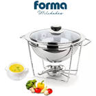 Panela Com Rechaud 3 Litros Com 4 Peças Aço Inox - Forma