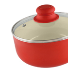 Panela Com Revestimento Cerâmico 18cm 2,0mm Vermelha Class Ho