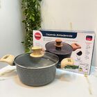 Panela Com Tampa Indução Antiaderente 20cm 2,4l Cinza Dolce H