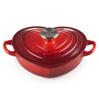 Panela Coração Baixa 20cm Oficial Le Creuset Vermelha