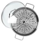 Panela Cozimento A Vapor Peixes Legumes Espagueteira Aço Inox