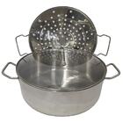 Panela Cozimento A Vapor Peixes Legumes Espagueteira Aço Inox