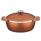 Panela De Alumíniu Forjado Lion 3,9 Litros Com Tampa 24 Cm