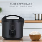 Panela De Arroz Elétrica 5l Preta Midea Pae50p1 - 127v