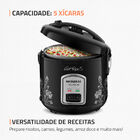 Panela De Arroz Fast Rice 5 Premium Mondial Preto 400w Npe-08