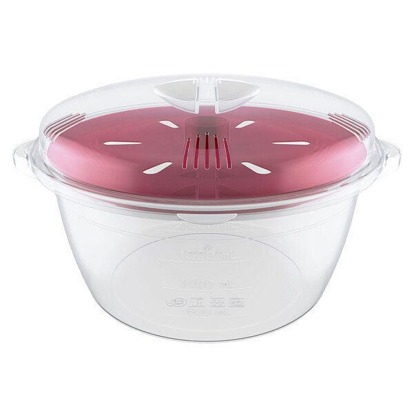 Panela De Arroz Para Microondas Pla0641 -euro Home - Vermelho