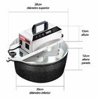 Panela de Brigadeiro Elétrica Saro 10L Preto Craqueado Bivolt