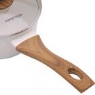 Panela De Cerâmica Antiaderente Marmol De Indução 16 Cm Mimo