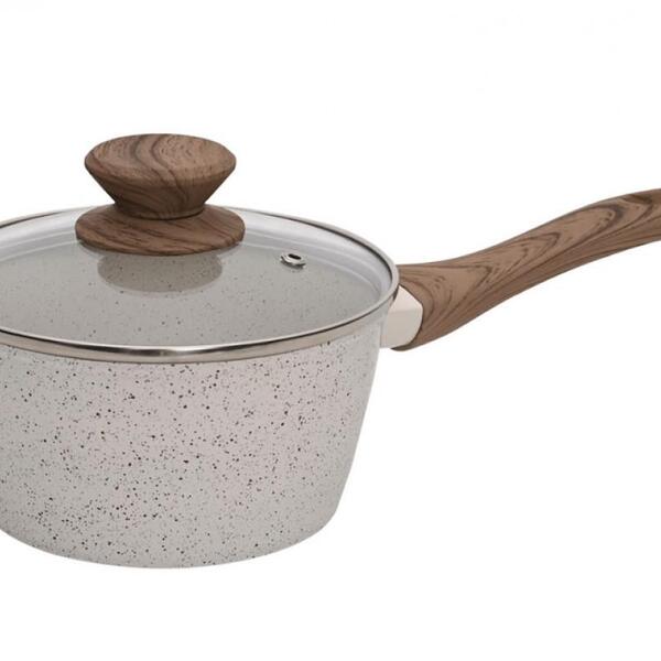 Panela De Cerâmica Antiaderente Marmol De Indução 20 Cm Mimo