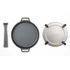 Panela De Ferro Fundido Ooni Skillet 25cm Com Base Em Aço Inox