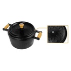 Panela De Ferro Modelo Pressão 2 Alças De Madeira - 6 Lt