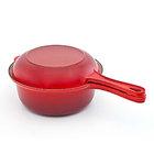 Panela De Ferro Multifunção 22cm Oficial Le Creuset Vermelha