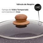 Panela De Indução Viena Cinza Antiaderente Em Cerâmica 16cm -