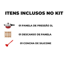 Panela De Pressão 3 Litros Antiaderente Fechamento Externo +