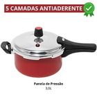 Panela De Pressão 3 Litros Antiaderente Fechamento Externo +