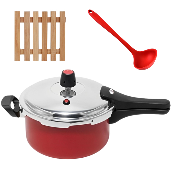 Panela De Pressão 3 Litros Antiaderente Fechamento Externo +