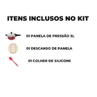 Panela De Pressão 3 Litros Antiaderente Fechamento Externo +