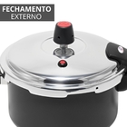 Panela De Pressão 3 Litros Antiaderente Fechamento Externo +