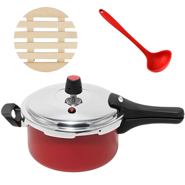 Panela De Pressão 3 Litros Antiaderente Fechamento Externo +