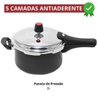 Panela De Pressão 3 Litros Antiaderente Fechamento Externo +