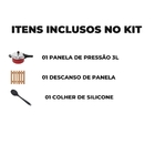 Panela De Pressão 3 Litros Antiaderente Fechamento Externo +