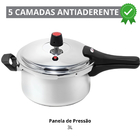 Panela De Pressão 3 Litros Antiaderente Fechamento Externo +