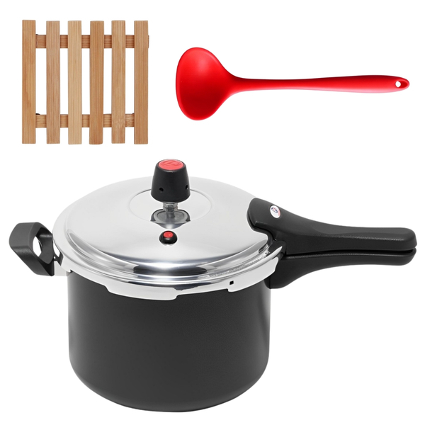 Panela De Pressão 4,5 Litros Antiaderente Fechamento Externo