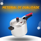 Panela De Pressão 4,5 Litros Polida Com Válvula De Segurança