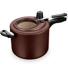 Panela De Pressão 4,5l Com Visor Superior Alumínio Antiaderen