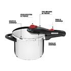 Panela De Pressão 6l Aço Inox Solar + Concha Inox Extrata - T