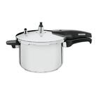 Panela De Pressao Allegra Em Aco Inox Fundo Triplo 22 Cm 6 L