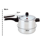 Panela De Pressão Alumínio Roque 4,5 Litros