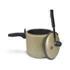 Panela De Pressão Antiaderente 4,5 Litros Alumínio - Dourado