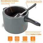 Panela De Pressão Antiaderente Cerâmica 7,5l Cinza Vapt - Bri
