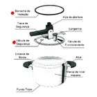 Panela De Pressão Barazzoni 7 Litros Preta