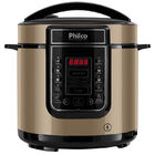 Panela De Pressão Digital Philco 6l Inox Champanhe 127v