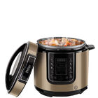 Panela De Pressão Digital Philco 6l Inox Champanhe 127v